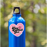 Flag FootBall Girl Sticker - Moon Light Sticker Co.