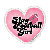 Flag FootBall Girl Sticker - Moon Light Sticker Co.