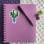 Jade Plant Sticker - Moon Light Sticker Co.