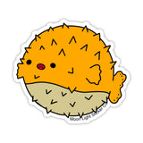 Puffer Fish Sticker - Moon Light Sticker Co.