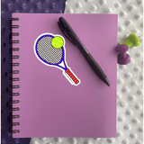 Tennis Racket Sticker - Moon Light Sticker Co.
