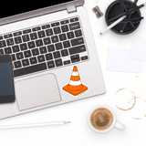 Traffic Cone Sticker - Moon Light Sticker Co.