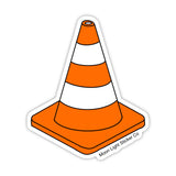 Traffic Cone Sticker - Moon Light Sticker Co.