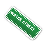Water Street Sticker - Moon Light Sticker Co.