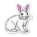 White Rabbit Sticker - Moon Light Sticker Co.