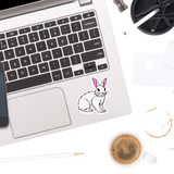 White Rabbit Sticker - Moon Light Sticker Co.