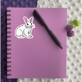 White Rabbit Sticker - Moon Light Sticker Co.