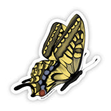 Yellow Butterfly Sticker - Moon Light Sticker Co.