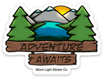 Adventure Awaits Sticker - Moon Light Sticker Co.