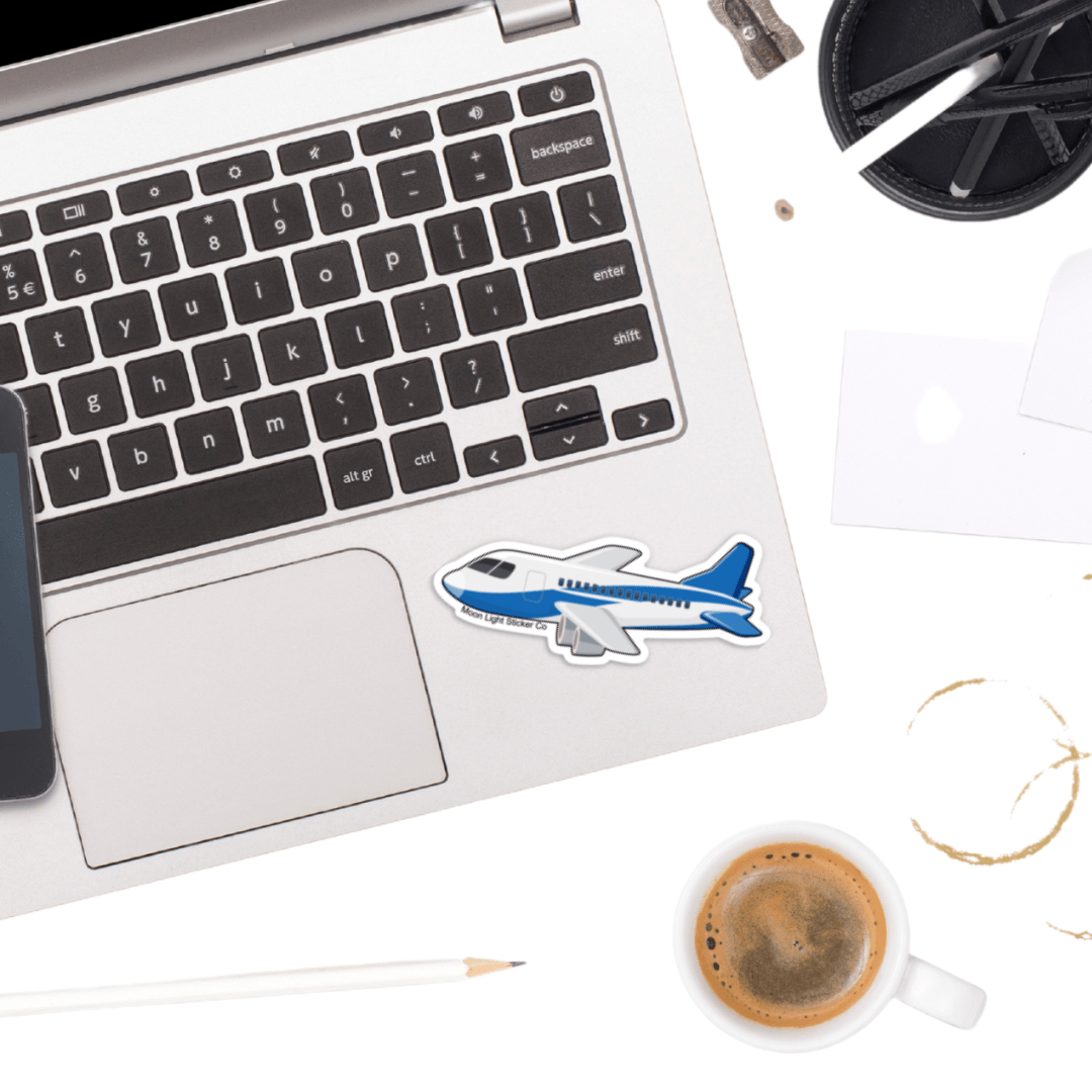 Airplane Sticker – Moon Light Sticker Co.