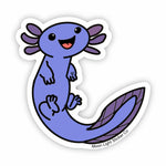 Axolotl Purple Sticker - Moon Light Sticker Co.