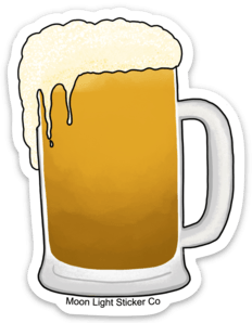 Beer Sticker – Moon Light Sticker Co.