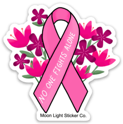 Breast Cancer Tribute Sticker - Moon Light Sticker Co.