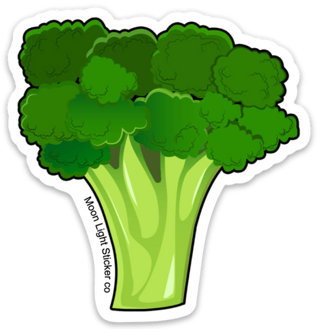 Broccoli Sticker - Moon Light Sticker Co.