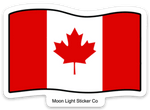 Canadian Flag Sticker - Moon Light Sticker Co.