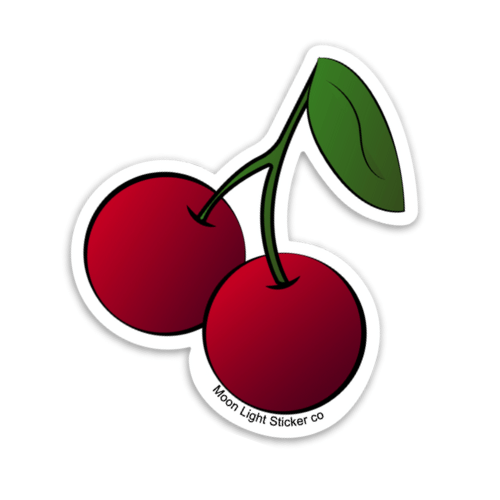 Cherry Hearts | Sticker