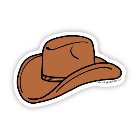 Cowboy Hat Sticker - Moon Light Sticker Co.