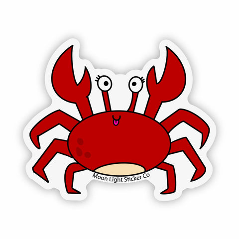 Crab Sticker - Moon Light Sticker Co.