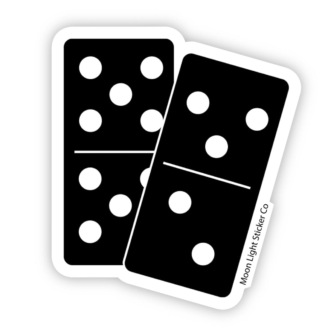 Domino Sticker – Moon Light Sticker Co.