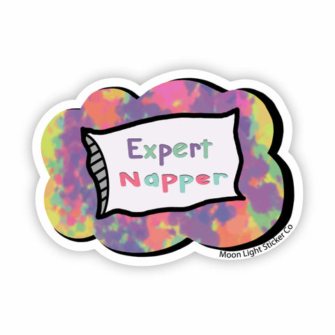 Expert Napper Sticker - Moon Light Sticker Co.