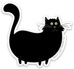 Fat Cat Sticker - Moon Light Sticker Co.