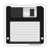 Floppy Disc Sticker - Moon Light Sticker Co.
