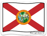 Florida Flag Sticker - Moon Light Sticker Co.