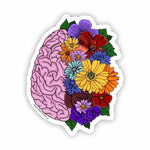 Flower Brain Sticker - Moon Light Sticker Co.
