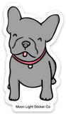 French Bulldog Sticker - Moon Light Sticker Co.