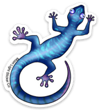Gecko-Blue Sticker - Moon Light Sticker Co.