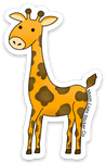 Giraffe Sticker - Moon Light Sticker Co.