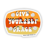 Give Yourself Grace Sticker - Moon Light Sticker Co.