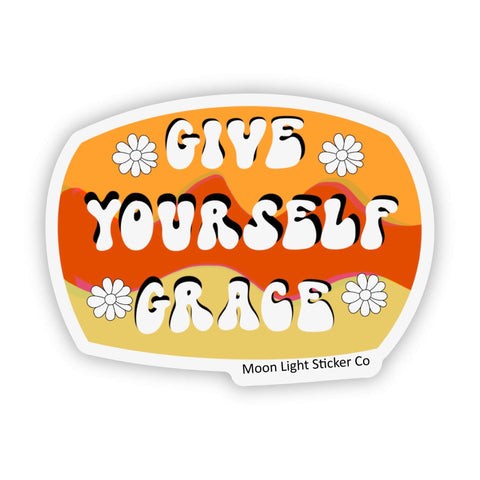 Give Yourself Grace Sticker - Moon Light Sticker Co.
