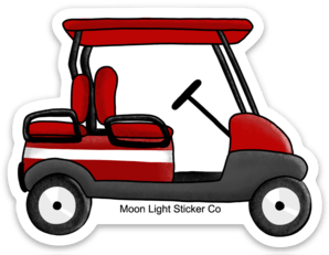 Golf Cart Sticker - Moon Light Sticker Co.