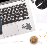 Grey Tabby Cat Sticker - Moon Light Sticker Co.