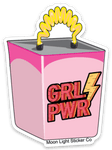GRL PWR Battery Sticker - Moon Light Sticker Co.