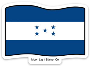 Honduran Flag Sticker - Moon Light Sticker Co.