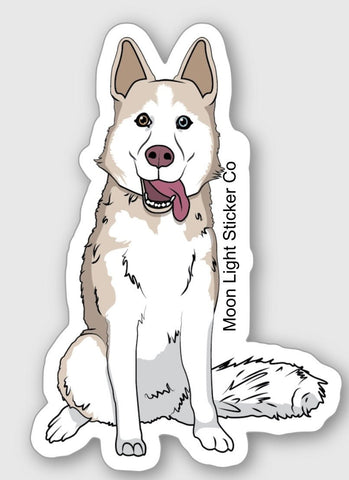 Husky Sticker - Moon Light Sticker Co.