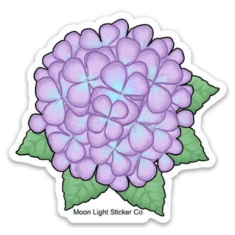 Hydrangea Sticker - Moon Light Sticker Co.