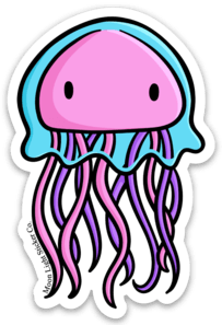 Jellyfish Sticker - Moon Light Sticker Co.