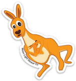 Kangaroo Sticker - Moon Light Sticker Co.