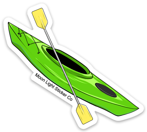 Kayak Sticker - Moon Light Sticker Co.