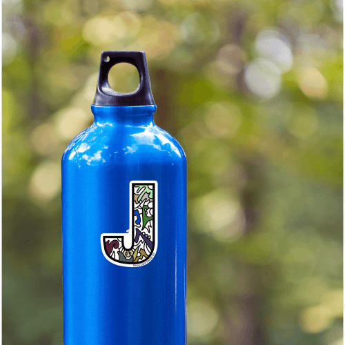 Letter J Sticker – Moon Light Sticker Co.