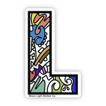 Letter L Sticker - Moon Light Sticker Co.