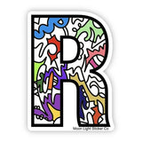 Letter R Sticker - Moon Light Sticker Co.