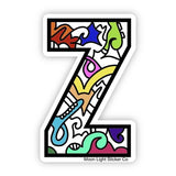 Letter Z Sticker - Moon Light Sticker Co.