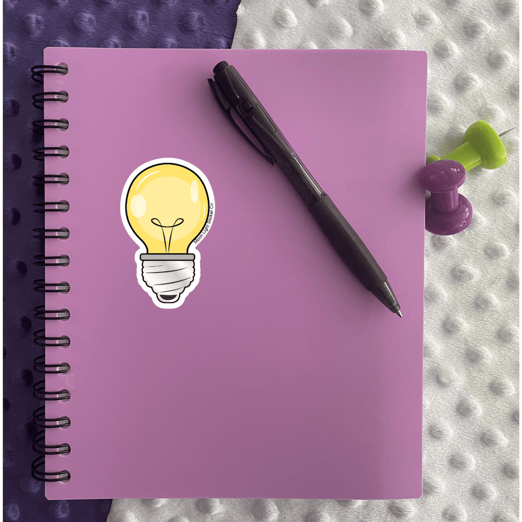 Light Bulb Sticker – Moon Light Sticker Co.