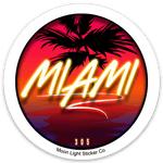 Miami Sticker - Moon Light Sticker Co.