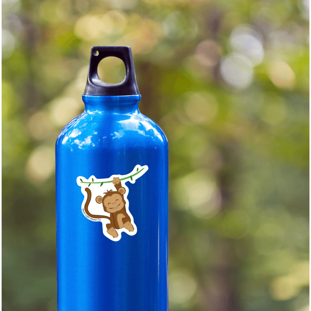 Monkey Sticker – Moon Light Sticker Co.