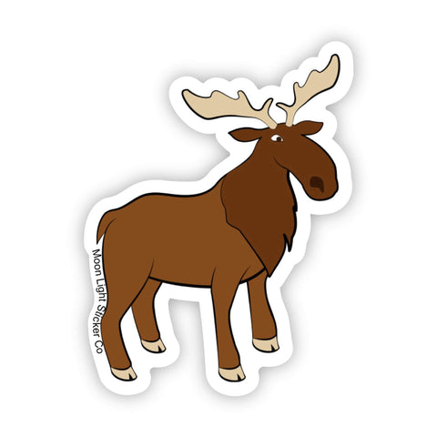 Moose Sticker - Moon Light Sticker Co.